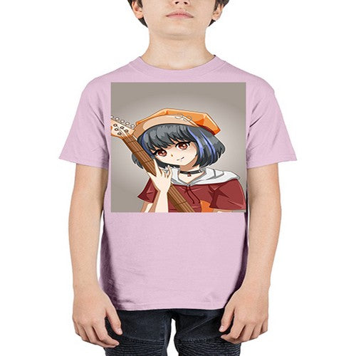 Cool and beautiful rockstar woman with guitar 8# - anime - Youth Tee Unisex