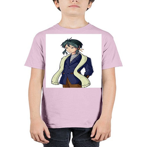 Cool man wearing shawl 59# - anime - Youth Tee Unisex