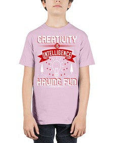 Creativity Is Intelligence Having Fun Style 49# - motivation - Youth Tee Unisex
