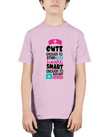 Cute Enough To Stop Your Heart Smart Enough To Restart It Style Style 688# - nurse - Youth Tee Unisex