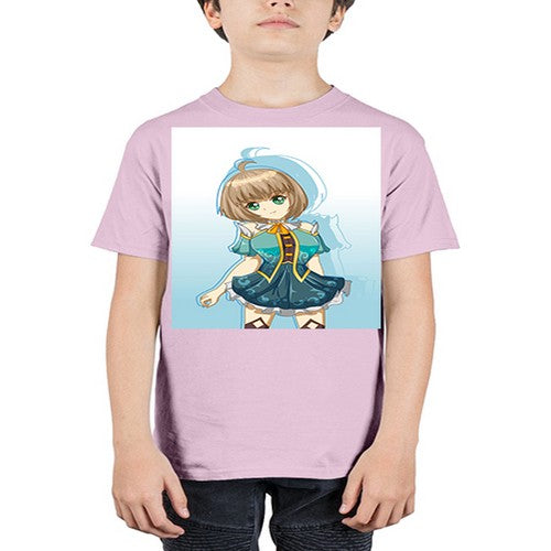 Cute and beautiful girl with blue dress game 22# - anime - Youth Tee Unisex