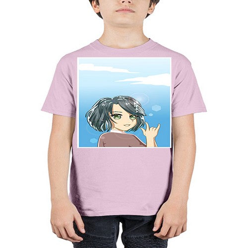 Cute and beautiful little girl with metal hand 151# - anime - Youth Tee Unisex