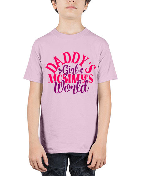 Daddys Girl Mommys World Style 68# - baby - Youth Tee Unisex