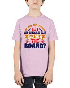 Do you see it now Or should we finish this on the board 73# - chess - Youth Tee Unisex