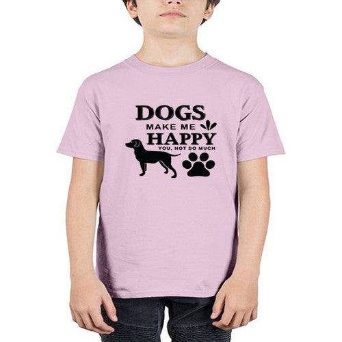 Dogs Make Me Happy Style 44# - dogs - Youth Tee Unisex