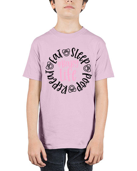 Eat Sleep Poop Repeat BabyLife Style 306# - baby - Youth Tee Unisex