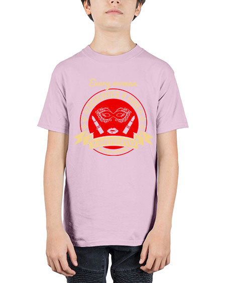 Every woman deserves a man to ruin her lipstick not her mascara Style 212# - beauty - fashion - Youth Tee Unisex