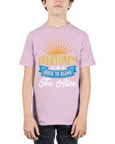 Everyones quick to blame the alien 54# - ufo - Youth Tee Unisex
