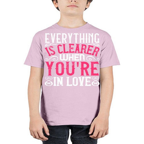 Everything is clearer when youre in love Style 48# - dogs - Youth Tee Unisex