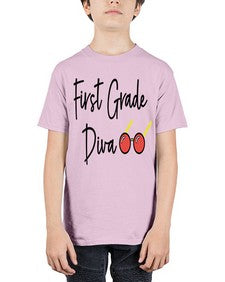 First Grade Diva 124# - first grade - Youth Tee Unisex