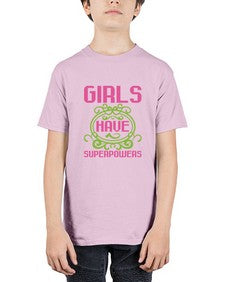 Girls have superpowerss 130# - cartoon super hero - Youth Tee Unisex