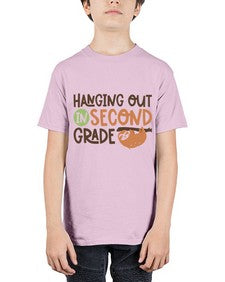 Hanging Out in Second 235# - second grade - Youth Tee Unisex