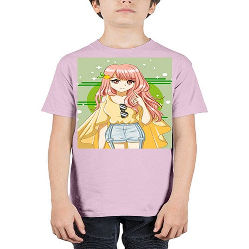 Happy and cute yellow blouse in summer holiday 43# - anime - Youth Tee Unisex