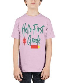 Hello First Grade 277# - first grade - Youth Tee Unisex
