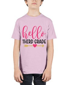 Hello Third Grade 350# - third grade - Youth Tee Unisex