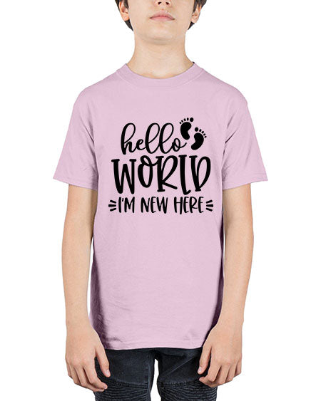 Hello World Im New Here Style 330# - baby - Youth Tee Unisex