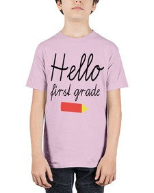 Hello first grade 274# - first grade - Youth Tee Unisex