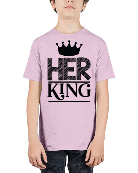 Her king 5# - black words and phrases - Youth Tee Unisex