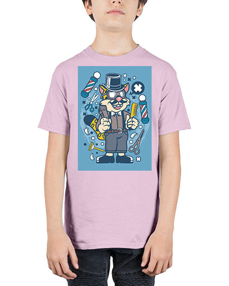 Hipster Barber Leopard835# - barber - Youth Tee Unisex
