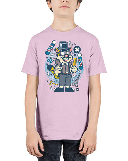 Hipster Barber Leopard836# - barber - Youth Tee Unisex