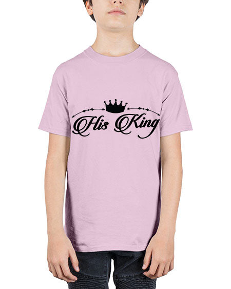 His king 6# - black words and phrases - Youth Tee Unisex