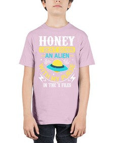 Honey i beat down an alien 4# - ufo - Youth Tee Unisex