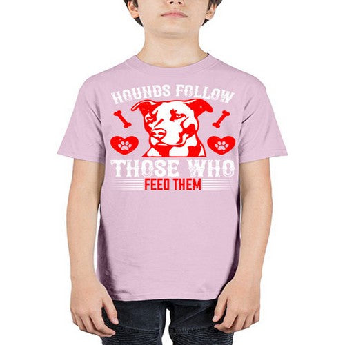 Hounds follow those who feed them Style 196# - dogs - Youth Tee Unisex