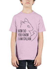 How Do You Know I am Italian - cats - Youth Tee Unisex