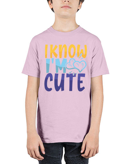 I Know Im Cute Style 100# - baby - Youth Tee Unisex