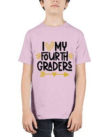 I Love My Fourth 366# - fourth grade - Youth Tee Unisex