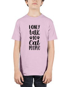 I Only Talk To Cat People Style 94# - cats - Youth Tee Unisex