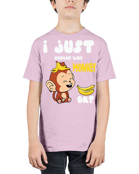 I just Really Lpve Monkey 7# - monkey - Youth Tee Unisex