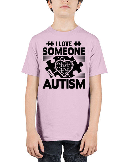 I love someone Style 47# - autism - Youth Tee Unisex