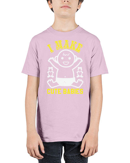 I make cute babies Style 107# - baby shower - Youth Tee Unisex