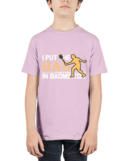 I put 1096# - badminton - Youth Tee Unisex