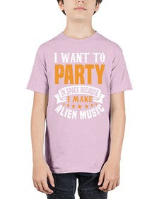 I want to pary in space 21# - ufo - Youth Tee Unisex