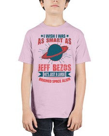 I wish i was as smart as jeff bezos 25# - ufo - Youth Tee Unisex