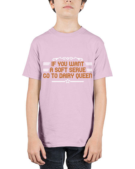 If you want a soft serve go to dairy 2044# - badminton - Youth Tee Unisex