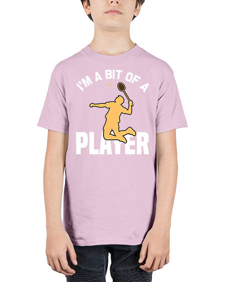 Im a bit 1071# - badminton - Youth Tee Unisex