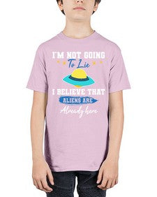 Im not going to lie i believe aliens are here 27# - ufo - Youth Tee Unisex