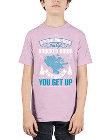 It’s Not Whether You Get Knocked Down It’s Whether You Get Up Style 32# - motivation - Youth Tee Unisex