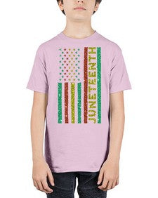 Juneteenth Freedom Day Afro Usa Flag Png 23# - black juneteenth - Youth Tee Unisex
