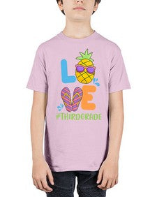 LOVE third Grade Summer Pineapple 527# - third grade - Youth Tee Unisex