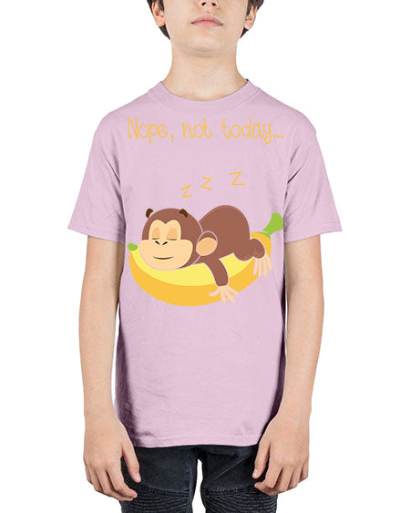Lazy Monkey Nope Not Today 9# - monkey - Youth Tee Unisex