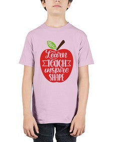 Learn Teach Inspire Shape Style 1044# - teacher - Youth Tee Unisex