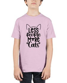 Less People More Cats Style 97# - cats - Youth Tee Unisex