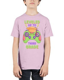 Leveled up to third Grade 472# - third grade - Youth Tee Unisex