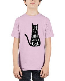 Life Is Better With A Cat Style 98# - cats - Youth Tee Unisex