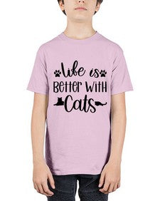 Life Is Better With A Cats Style 99# - cats - Youth Tee Unisex