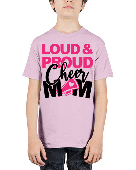 Loud Proud Cheer mom 765# - cheer - Youth Tee Unisex